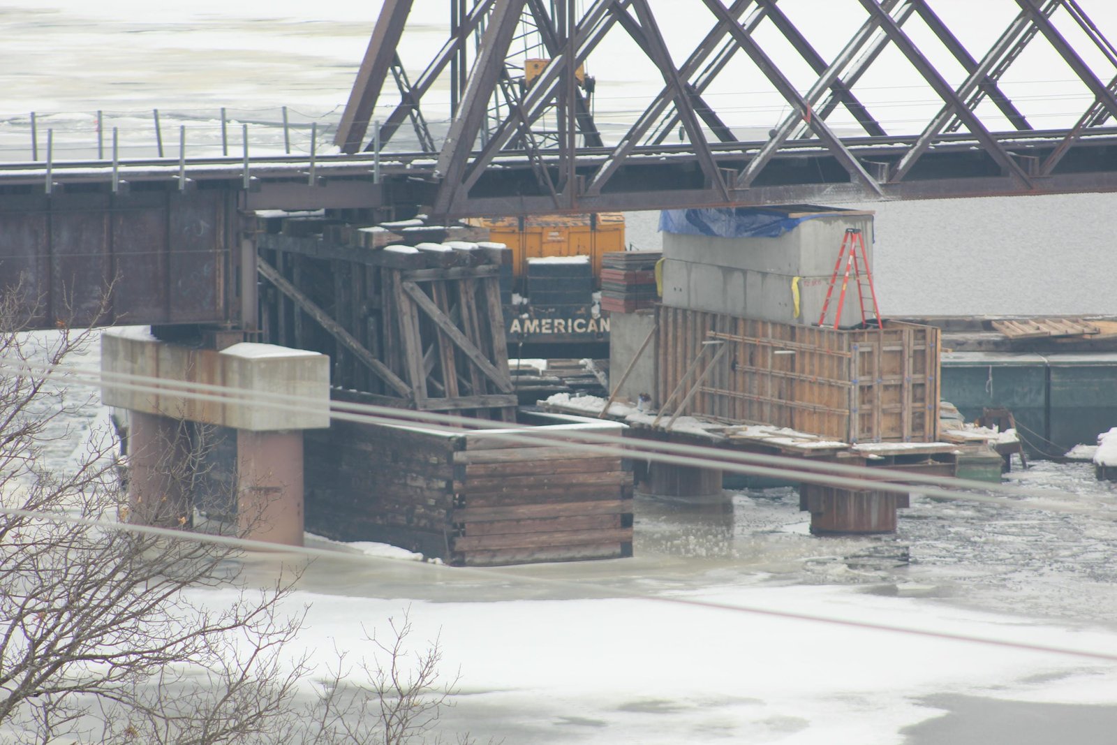 Piers #5 and #6 during 2014 reconstruction